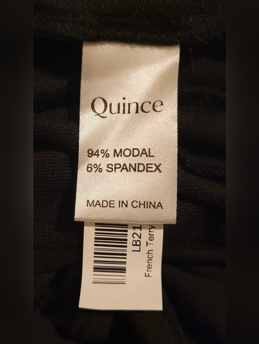 ​Quince French Terry Modal Sleeveless Jumpsuit Black EUC Size XL - Picture 8 of 16